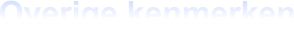 Overige kenmerken